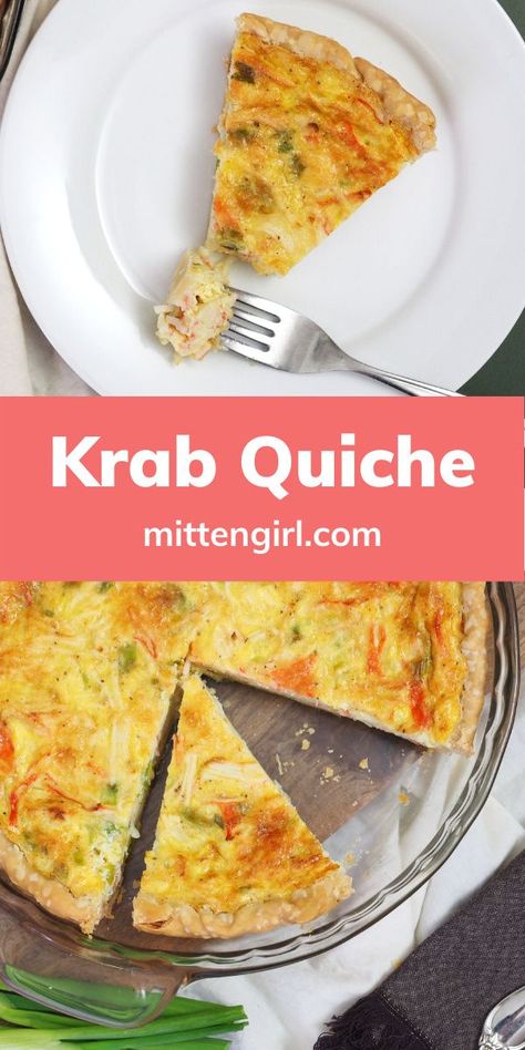 Seafood Quiche Recipes Crab Meat, Can Crab Meat Recipes, Crab Recipes Healthy, Imitated Crab Recipes, Immitation Crab Recipes, Chaffles Recipes, Man Meals, Crab Quiche, Canned Crab Meat