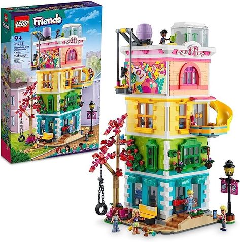 Amazon.com: LEGO Friends Heartlake City Community Center 41748 Building Toy Set; Creative Challenge for Ages 9+, includes 6 Mini-Dolls, a Pet Dog and Lots of Accessories, a Fun Gift for Kids who Love Role Play : Toys & Games Lego Friends Sets, Lego Disney Princess, Lego Builder, Model Building Kits, Music Toys, Lego Minecraft, Modular Building, Community Center, Lego Creator