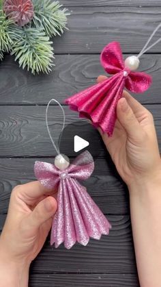 Angel Christmas Tree Ideas, Diy Angel Christmas Ornaments, Mesh Angels How To Make A, Ribbon Angel Ornaments Diy, Angel Crafts Christmas, Angel Ornaments To Make, Christmas Angels To Make, Paper Angels Diy, Christmas Angel Ornaments Handmade