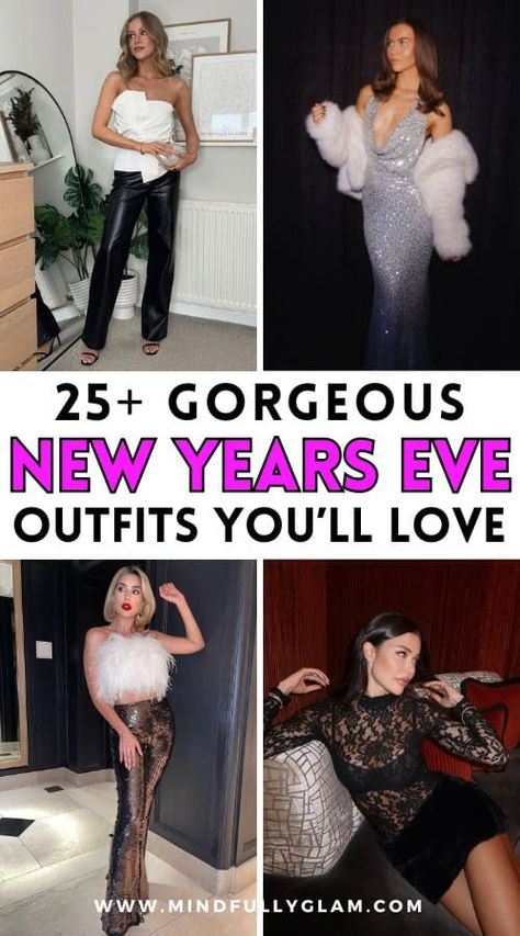 25+ Gorgeous New Year's Eve Outfits & NYE Outfits That Will Turn Heads All Night Long Nye Outfit Ideas Black Women, Cute New Years Eve Outfits, New Years Dresses, New Years Eve Outfit Ideas, Sequin Skirt Outfit, Casual New Years Eve Outfits, New Years Eve Outfit, New Year’s Eve Outfit, Nye Dress