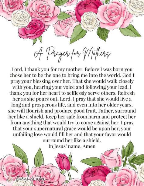 Mothers Day Scripture, Mothers Day Bible Verse, Bible Verses About Mothers, Prayer Notebook, Intentional Motherhood, Prayer For Mothers, Surely Goodness And Mercy, Printable Prayers, Christian Motherhood