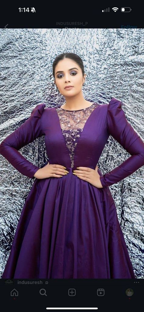 Plane Gown Design Indian, Long Gown Dress Indian Simple, One Piece Gown Indian, Umbrella Dress Design Ideas, Square Neck Kurti, Latest Gown Designs Party Wear, Latest Frock Designs, Long Frocks Indian Designer Dresses, Stylish Frocks