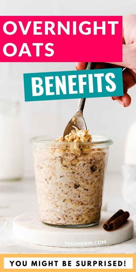 Overnight Oats Benefits, Overnite Oats, Oatmeal Benefits, Cold Oats, Quick Oatmeal, Raw Oats, Healthy Foods To Make, Healthy Food Habits, Homemade Oatmeal