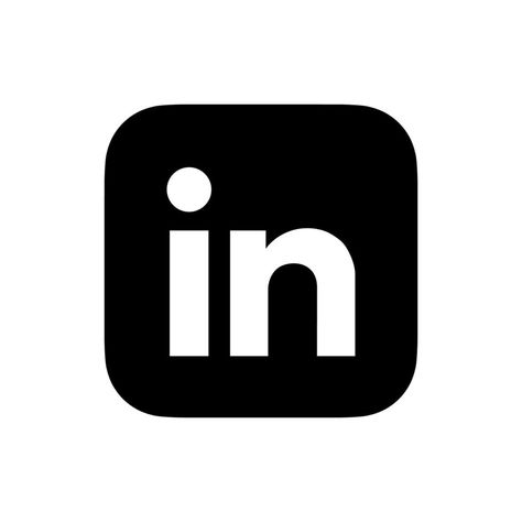 Linkedin logo vector, Linkedin symbol, Linkedin icon free vector Icon Png Black Background, White Icon Png, Linkedin Icon, Linkedin Logo, Png Black Background, Tech Books, Marketing Photos, Png Icons, App Logo