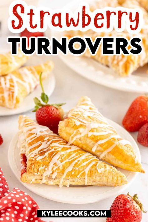 Strawberry turnovers are delicious pastries filled with sweet strawberry filling and wrapped in flaky pastry dough. They are a delightful treat for breakfast, brunch, or dessert. Strawberry Turnovers, Puff Pastry Filling, Turnover Recipes, Vanilla Glaze, Strawberry Filling, Puff Pastry Sheets, Flaky Pastry, Pastry Sheets, Puff Pastry Recipes