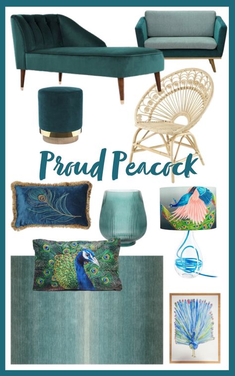 Room Edit: Peacock Living Room Ideas. Bring your lounge to life with blue and green peacock colours. Introduce peacock patterns, illustrations, feathers and peacock shapes. I’ve picked out my favourite sofas, cushions and more to compile a collection of Peacock Living Room Ideas you can be proud of. Affiliate Partners. Peacock Colour Living Room Ideas, Peacock Green Lounge, Bedroom Ideas Peacock Colours, Peacock Themed Living Room, Peacock Office Decor, Peacock Green Bedroom Ideas, Peacock Green Living Room, Colourful Hallways, Peacock Color Scheme Living Room