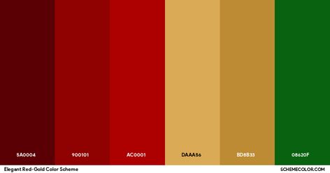 Elegant Red-Gold Color Scheme » Gold Color Scheme Generator, Web Design Color, Monochromatic Wedding, Red Names, Hexadecimal Color, Yellow Violet, Gold Color Palettes, Golden Red, Gold Color Scheme