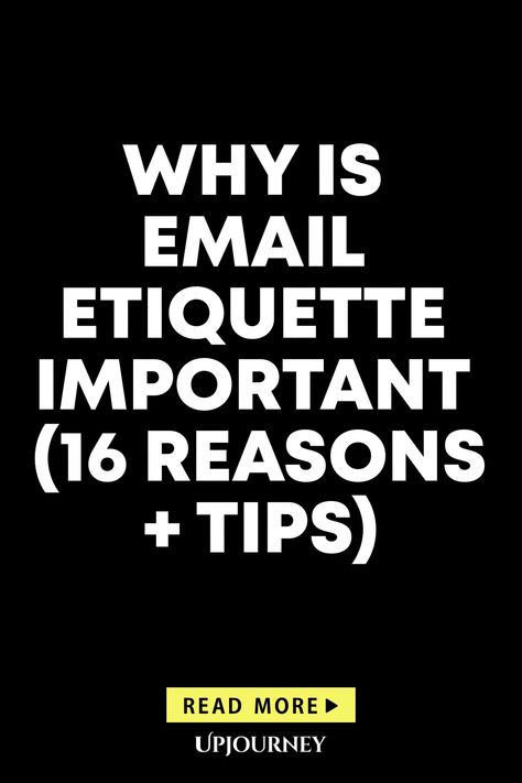 Discover the importance of email etiquette with these 16 reasons and helpful tips. Understanding proper email communication can make a significant difference in your professional interactions. Improve your email skills today and enhance your professionalism! Email Etiquette Professional, Email Etiquette, Email Communication, Work Etiquette, Psychology Terms, Professional Email, Friendship And Dating, Work Relationships, Life Questions