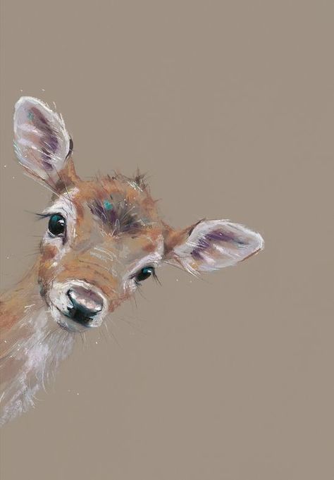 Acrilyc Paintings Ideas, Nicky Litchfield, Pastel Animals, Ship Artwork, Deer Art, A Deer, Pastel Art, British Artist, Watercolor Animals