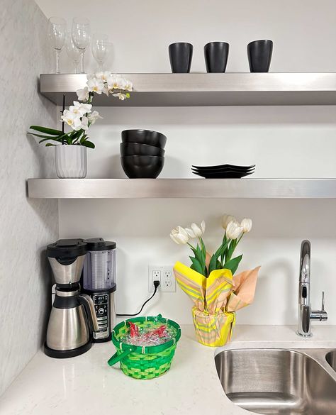 🌟 Calling all kitchen enthusiasts! 🌟 Elevate your culinary space with our stainless floating shelves, designed to give your kitchen an industrial, sleek look that's sure to make a statement. 😍🔥 Whether you're a master chef or a weekend baker, these shelves will not only add a touch of modernity but also provide the perfect display for your gourmet essentials. 🍽️✨ Don't miss out on the opportunity to transform your kitchen into a stylish haven! 🛒💫🔪 Cat Climbing Wall Shelves, Steel Floating Shelves, Stainless Steel Shelving, Deck Bar, Wall Shelf Unit, Steel Shelf, Stud Walls, Shelf Unit, Drying Towels