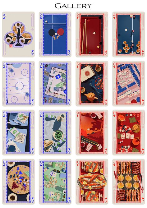 Custom Cards Design, Playing Deck Cards, Card Game Artwork, Playing Card Design Illustration, Designing Playing Cards, Card Games Design Ideas, Gift Cards Design Ideas, Deck Of Cards Illustration, Unique Playing Cards Design