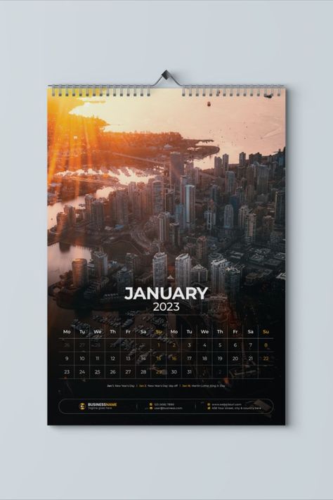 Calendar Poster Design, Calendar Design Inspiration, Wall Calendar 2023, Company Calendars, Wall Calender, Large Calendar, Wall Calendar Design, Geometric Graphic Design, Calendar Design Template