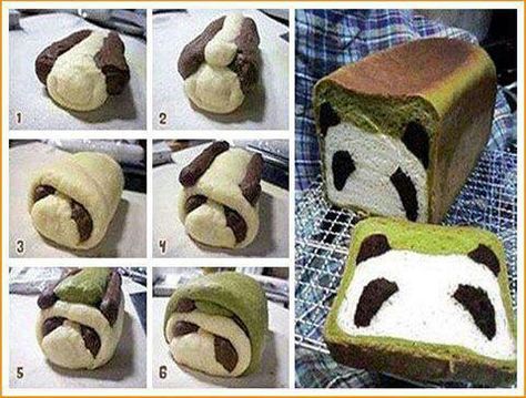 Must make! Panda Bread, Bolo Panda, Dessert Original, Think Food, Kawaii Food, Cakepops, Creative Food, Cute Food, Kids Meals