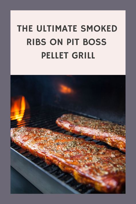 Learn how to make the ultimate smoked ribs on a Pit Boss pellet grill with this delicious recipe. #BBQ #grilling #pitboss #smokedribs 3 2 1 Smoked Ribs Pit Boss, Pit Boss Ribs, Pit Boss Pellet Grill Recipes Ribs, Pork Ribs On Pellet Grill, Ribs On Pellet Grill, Pit Boss Pellet Grill Recipes, Bean Salad Recipes Easy, Grilled Beef Ribs, Grilled Baby Back Ribs