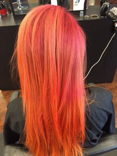 BEWARE OF SPLAT HAIR COLOR! - One Salon Orange And Pink Hair, Natural Blonde Color, Splat Hair Color, Pink And Orange Hair, Diy Hair Color, Hair Diy, Professional Hairstylist, Natural Blondes, Orange And Pink