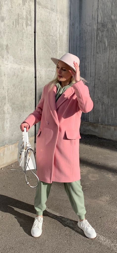 Long pink skirt