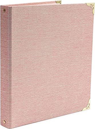 Amazon.com : Pink Binder, Linen 3 Ring Binder, File Folder with Gold Hardware (1.5 in) : Office Products Folders Aesthetic, Aesthetic Binder, Pink Binder, Aesthetic Folder, Professor Aesthetic, Home Library Office, School Organisation, Stationary Organization, Paper Folder