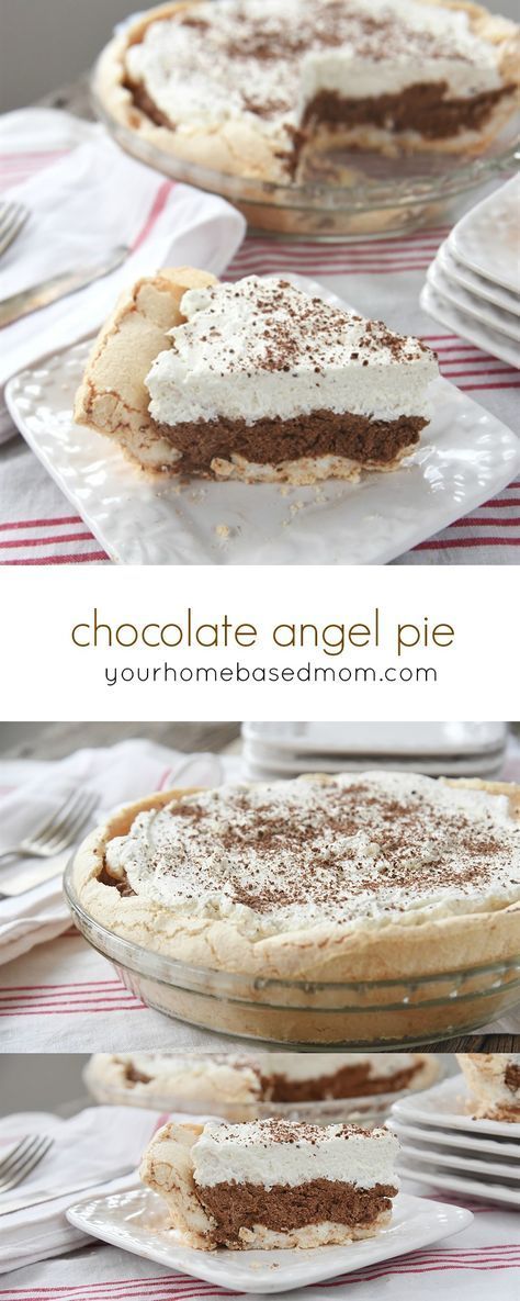 Meringue Crust, Angel Pie, Dessert Pie Recipes, They Don't Care, Cake Mug, Oreo Dessert, Perfect Pies, Sweet Pie, Chocolate Pies