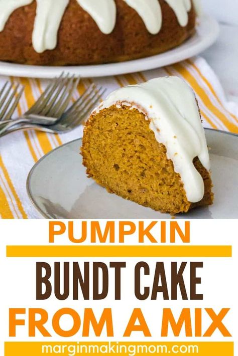 Pumpkin Bunt Cake, Pumpkin Spice Bundt Cake, Spice Bundt Cake, Pumpkin Spice Cake Recipe, Pumpkin Bundt Cake Recipes, Easy Bundt Cake Recipes, Spice Cake Mix And Pumpkin, Dessert Pumpkin, Box Cake Recipes