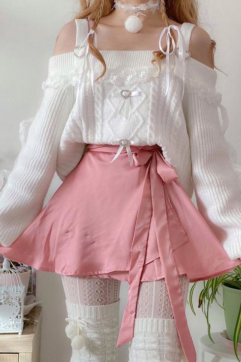 outfit inspo #coquette #aesthetic #outfits #inspiration Gala Inspo Outfits, Pastel Aesthetic Clothing, Kawaii Date Outfit, Dollcore Outfits, Simpul Dasi, Cute Pink Outfits, Kawaii Outfit Ideas, Kawaii Fashion Outfits, Pink Outfits