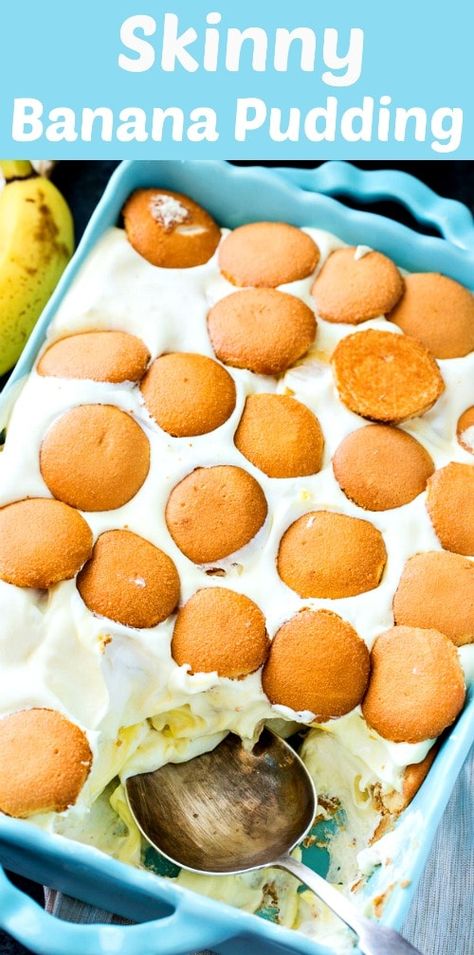 Banana Pudding Southern, Healthy Banana Pudding, Banana Pudding Desserts, Dessert Oreo, Banana Pudding Cheesecake, Sugar Free Pudding, Southern Desserts, Desserts Vegan, Low Calorie Desserts