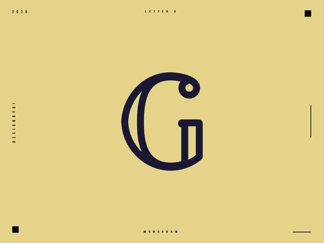 letter G monogram by designbydi Letter G Tattoo, Letter G Monogram, Wordmark Logo Typography, Logo Inspiration Vintage, Small Business Logo Design, Letter Logo Inspiration, G Monogram, Hand Drawn Logo Design, Type Inspiration