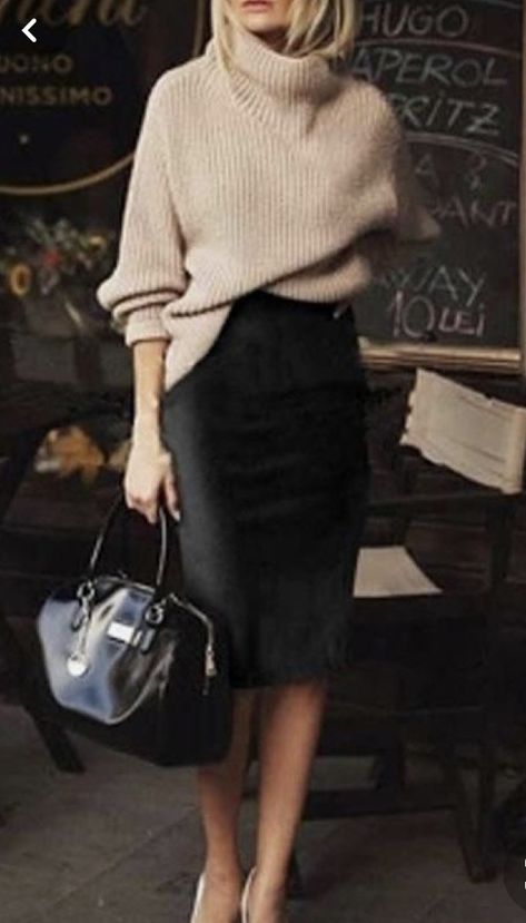 Skirt Diy, Pencil Skirt Outfits, Guess By Marciano, Midi Skirt Pencil, Looks Chic, 가을 패션, Work Outfits Women, Fashion Mode, Business Casual Outfits