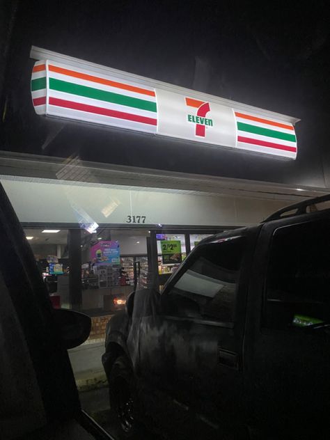 america aesthetic💯 711 Aesthetic, 7 Eleven Aesthetic, America Aesthetic, Older Brother Core, 7 Eleven, Older Brother, What I Need, Gas Station, In America