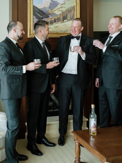 Groom & Groomsmen Getting Ready Ideas - Groom & Groomsman Attire - Intimate Mountain Wedding Park City Utah Groomsman Attire, Groomsmen Getting Ready, Groom And Groomsmen Attire, Groom Groomsmen, Fancy Wedding, Wedding Groomsmen, Deer Valley, Park City Utah, Groomsmen Attire