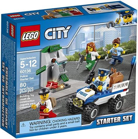 60136: LEGO City Police Starter Set Lego Memes, Lego City Police, Police Birthday, Lego Accessories, Lego City Sets, Micro Lego, Lego Custom Minifigures, Lego Games, Cute Minions