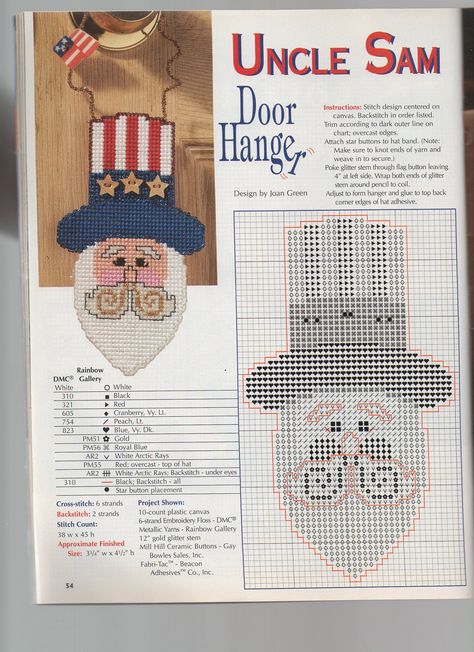 Bead Clothing, Patriotic Ornaments, Patriotic Cross Stitch Patterns, Punchneedle Embroidery, Beginner Cross Stitch, Patriotic Cross, Stitch Summer, Needlework Ideas, Cross Stitch Beginner