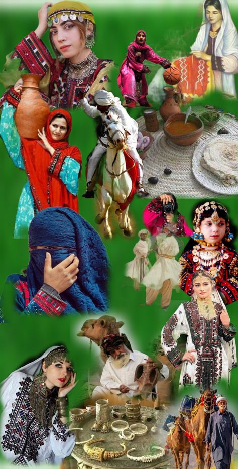 Balochistan Culture, Balochi Culture, Cultural Pictures, Balochi Dress, Picture Collage, Pakistan, The Unit, Quick Saves