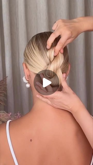 BRAIDS | UPDOS | INSPIRATION on Instagram: "For your Friday night viewing pleasure… | beautifully styled by @kasia_fortuna @kasia_fortuna | To create a quick and stylish updo with a figure-eight twist, follow these steps: * Start by gathering your hair into a low ponytail. Use a soft bristle brush with some hairspray for a bump free result * Take a generous amount of gel or styling cream and apply it to the entire length of the ponytail. This will help to smooth out any frizz and give your hair a polished look. * Once the hair is coated with the styling product, begin twisting the ponytail clockwise. * Now, take the twisted end of the ponytail and flip it in the opposite direction. This will create a figure-eight shape * Secure the structure with plain pins to map out the shape an Secure Updo, Short Haircuts For Women, New Hairstyle, Bristle Brush, Styling Cream, Low Ponytail, Haircuts For Women, Braided Updo, Soft Bristle Brush