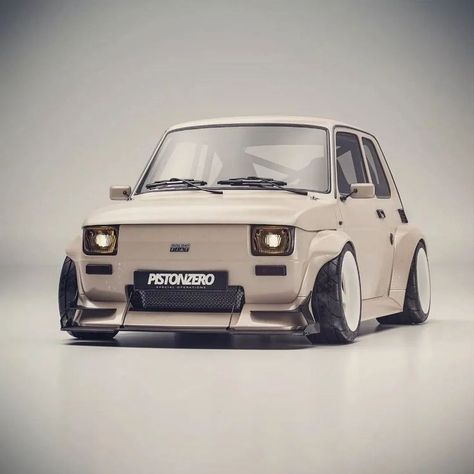 Honda Civik, Fiat 126, Wide Body Kits, Stance Cars, Fiat Abarth, Street Cars, Mini Cars, Small Cars