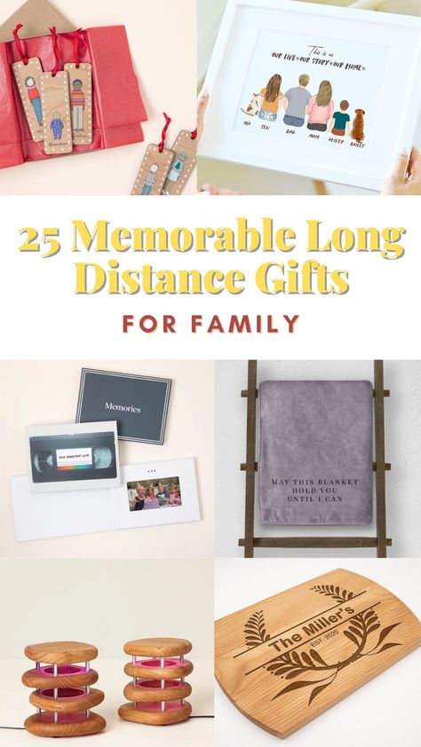 Fortunately for you, here we have 25 ideas of memorable gifts you can send to your long-distance family members! Let them feel your presence with every inch of these unique items and create more memories together even though you’re a thousand miles away! #christmasideas #giftideas #thebestgift #christmasgiftideas #usefulgifts #christmasgift #gifts #giftsforchristmas #coolgifts Long Distance Family Gifts, Grandparents Activities, Long Distance Family, Chirstmas Gift, Personalized Family Gifts, Distance Gifts, Marriage Gifts, Long Distance Gifts, Spark Creativity