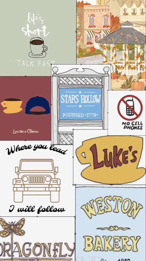 Where You Lead I Will Follow Wallpaper, Where You Lead I Will Follow Gilmore, Coloring Outlines, Gilmore Girls Wallpaper, Gilmore Girls Books, Preppy Aesthetics, Fall Backgrounds, Hollow Book, Art 2023