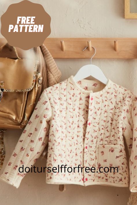 Discover an extensive collection of complimentary sewing patterns sourced globally at doiturselfforfree.com. Craft exquisite items for individuals of all ages, including children, babies, men, women, and even home decor—all at no cost. Access these free patterns conveniently in PDF format. Baby Winter Sewing Patterns, How To Make Quilted Fabric, Doll Coat Pattern Free, Quilt Jacket Pattern Diy Free, Free Jacket Pattern, Free Jacket Pattern Sewing, Quilt Jacket Pattern Diy, Sewing Patterns Free Kids, Free Baby Clothes Patterns Sewing