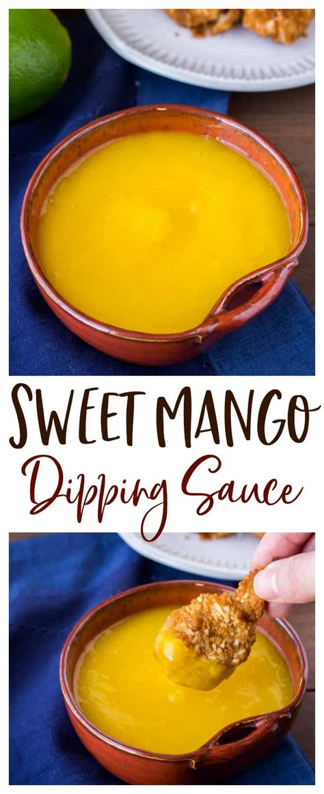 Mango Coconut Sauce, Mango Sauce Recipes, Mango Recipes For Dinner, Thaw Frozen Shrimp, Shrimp Dips, Mango Ideas, Coconut Shrimp Dipping Sauce, Mango Sauce Recipe, Mango Dipping Sauce