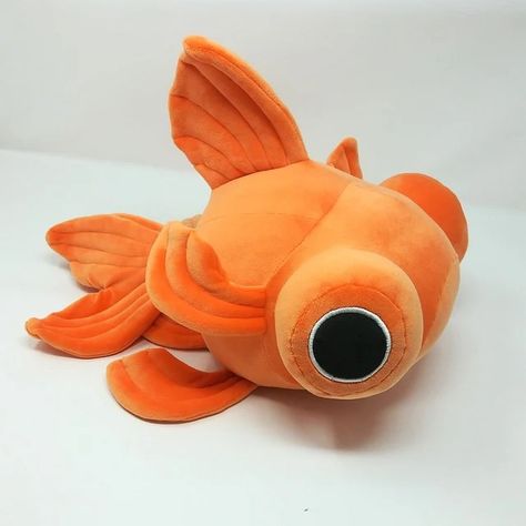 Goldfiadari - Etsy Goldfish Plush, Orange Plushie, Fish Plushies, Crochet Goldfish, Fish Plush, Whale Plush, Creative Snacks, Color Palette Yellow, Creative Crochet