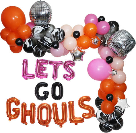 Halloween Bachelorette Balloons Arch Garland Kit, Lets Go Ghouls Halloween Balloon Arch with 22" 4D Disco Ball,Eyeball Balloons for Halloween Bachelorette Party,Spooky Good Time,Western Bridal Shower #ad #letsgoghouls #letsgoghoulspartyideas #letsgoghoulspartysupplies #letsgoghoulspartytheme #letsgoghoulspartyballoons #ghouls #ghost #party #halloweenparty Summerween Party, Halloween Balloon Arch, Halloween Bachelorette Party, Western Bridal Showers, Lets Go Ghouls, Bachelorette Balloons, Halloween Balloon, Balloons Arch, Halloween Balloons