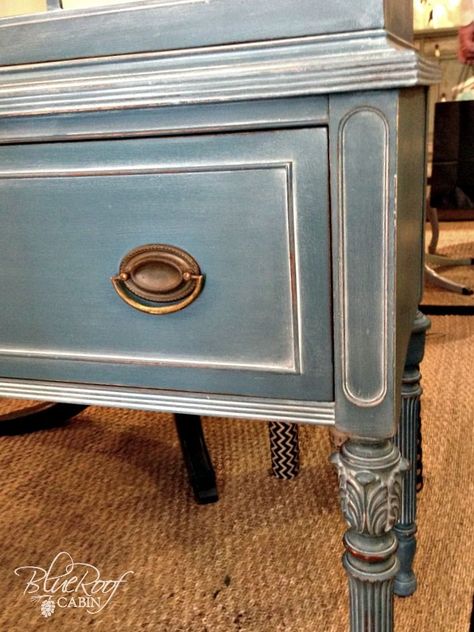 I recently painted a hutch in Aubusson Blue Chalk Paint and when I was done it looked a little well blue. So I decided to apply White Wax to highlight the details. Very easy to use, my new favorite. Aubusson Blue, Blue Chalk Paint, Smart Tiles, Furniture Rehab, White Wax, Distressed Furniture, Bohol, Chalk Paint Furniture, Painting Painting