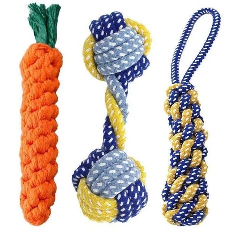 Dog Toy https://thordesign.us/products/dog-toy Thor Design #Hot Knot Rope, Small Dog Toys, Puppy Chew Toys, Rope Dog Toys, Puppy Accessories, Dog Toy Ball, Dog Cleaning, Dog Ball, Rope Dog