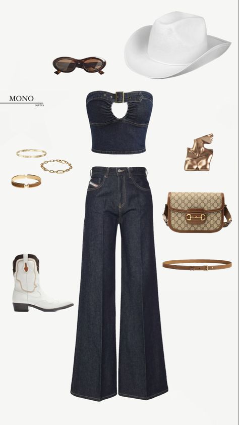 Black Cow Girl Outfits, Cowgirl Inspo Outfits, Cowgirl Denim Outfit, Cow Girl Outfits Ideas, Cow Girl Aesthetic, Cow Girl Outfits, Noah Khan, Denim Aesthetic, Rodeo Outfit