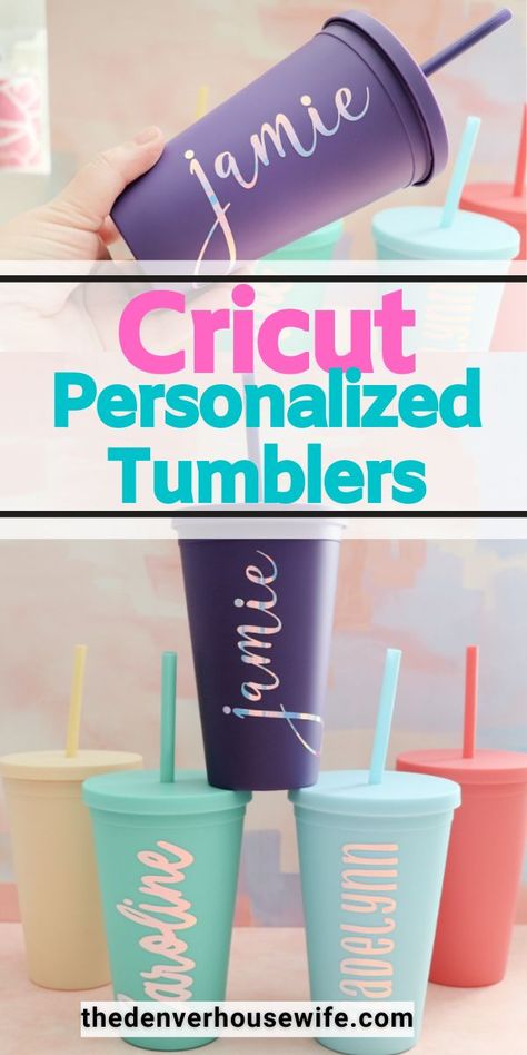 Cricut Projects Beginner Cups, Diy Tumbler Cups Cricut, Cricut Joy Tumbler Projects, Diy Cricut Tumbler Ideas, Cricut Projects Tumblers Cups, Cricut Vinyl For Tumblers, Cricut Projects Tumblers, How To Use My Cricut Explore Air 2, Easy Gifts To Make With Cricut