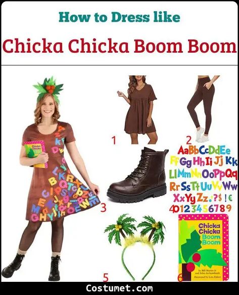 Diy Chicka Chicka Boom Boom Costume, Chicka Chicka Boom Boom Trunk Or Treat, Chicks Chicka Boom Boom Costume, Chica Chica Boom Boom Costume, Chika Chika Boom Boom Costume, Chicka Chicka Boom Boom Costume, Chika Boom Boom, Chika Chika Boom Boom, Abc Bootcamp