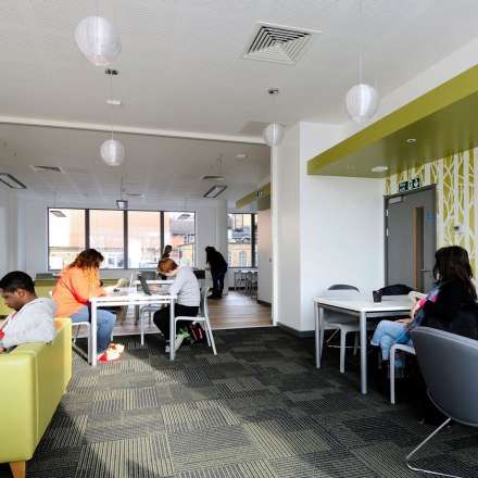 Student accommodation - Virtual tour - Kingston University London Kingston University London, University Accommodation, Modern Hall, Kingston University, Residence Hall, Study Nook, Student Accommodation, Common Room, Space Planning