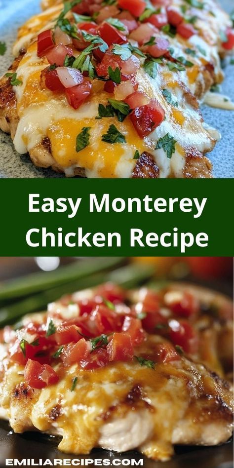 Need a crowd-pleasing dish for your next gathering? Discover this Monterey Chicken Recipe, featuring tender chicken smothered with cheese and bacon. It’s an irresistible option that brings everyone together for a delightful meal. Monterey Chicken, Tangy Bbq Sauce, Hearty Chicken, Chicken Breast Seasoning, Hearty Meal, Yummy Chicken Recipes, Best Chicken Recipes, Chicken Recipes Casserole, Dinner Idea