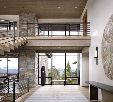 Portfolio Details The Sooner — Highline Partners Pearson Design Group, Mountain Home Interiors, Mountain Dream Homes, Studio Interior Design, Gorgeous Interiors, Big Sky Country, Craftsman Style House Plans, Mountain Modern, Modern Mountain