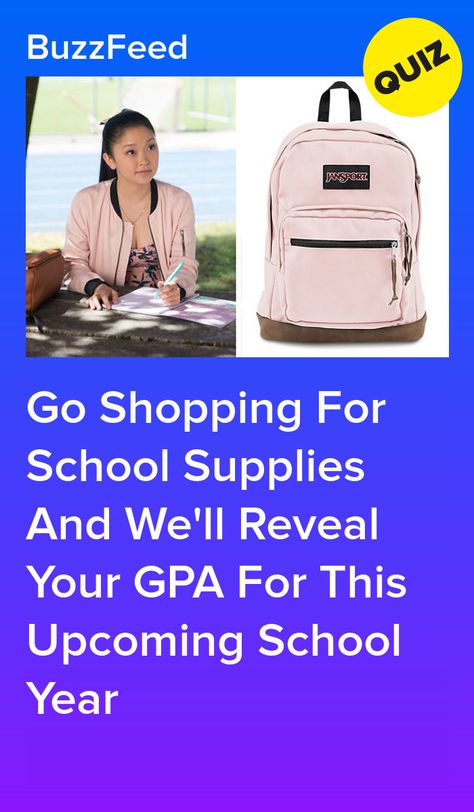 Go Shopping For School Supplies And We'll Reveal Your GPA For This Upcoming School Year Trendy School Supplies, Teen School Supplies, Back To School Haul, School Quiz, Best Buzzfeed Quizzes, School Shopping List, Teen Stores, School Wishlist, Aesthetic Quiz