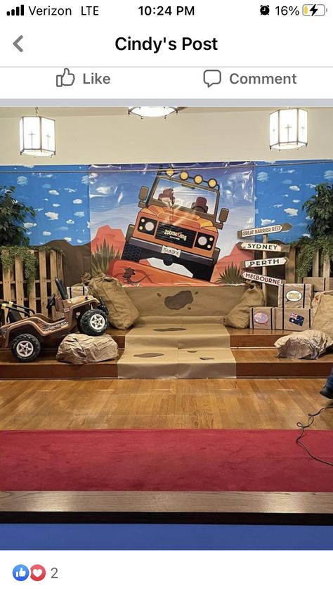 Outback Theme Party, Outback Rock Vbs Snacks, Australia Vbs Decorations, Outback Decorations, Outback Vbs Decorations, Safari Base Camp Decorations, Zoomerang Vbs Decorating Ideas, Outback Rock Vbs, Zoomerang Vbs